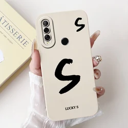Cute Lucky Letters Shockproof Case - Soft Shell Protective Cover for Huawei Y7p (TYbai-10S)