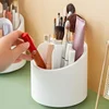 360° Rotating Makeup Brush Storage Box Portable Desktop Cosmetic Organizer Lipstick Eyebrow Pencil Eye Shadow Brush Holder 3