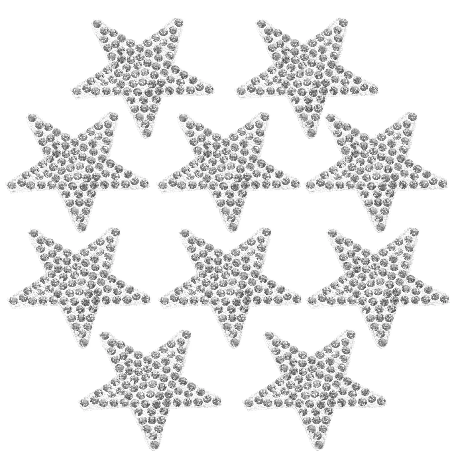 

10 pcs Rhinestone Car Decals Star Vehicle Decals Bling Automotive Decals Decorative Auto Stickers