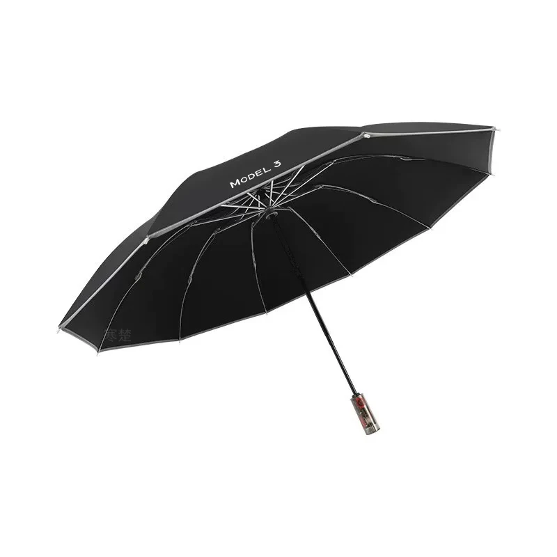 Car Automatic Folding Windproof Sunshade Umbrella for Tesla Model 3 Model Y X S Roadster-Auto Accessories