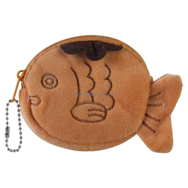 Monedero de pescado de peluche Emoape