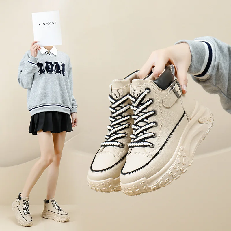2023 White Shoes for Women Pattern Casual Designer Sports Sneakers Platform Autumn Breathable Female Women platform Shoes