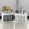 Utensil Holder Cutlery Drainer Kitchen Tableware Storage Bucket Plastic Chopstick Spoon Storage Rack Detachable Kitchen Tools 3