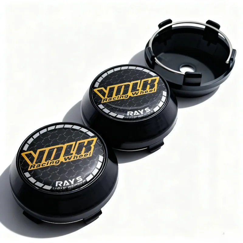 4 Stück JDM VOLK Racing Logo Emblem Auto Radnabenkappen 60 mm 56 mm Räder Nabe High Cap RAYS Abzeichen Felgen Radkappen Abdeckung Autozubehör – Detail 6