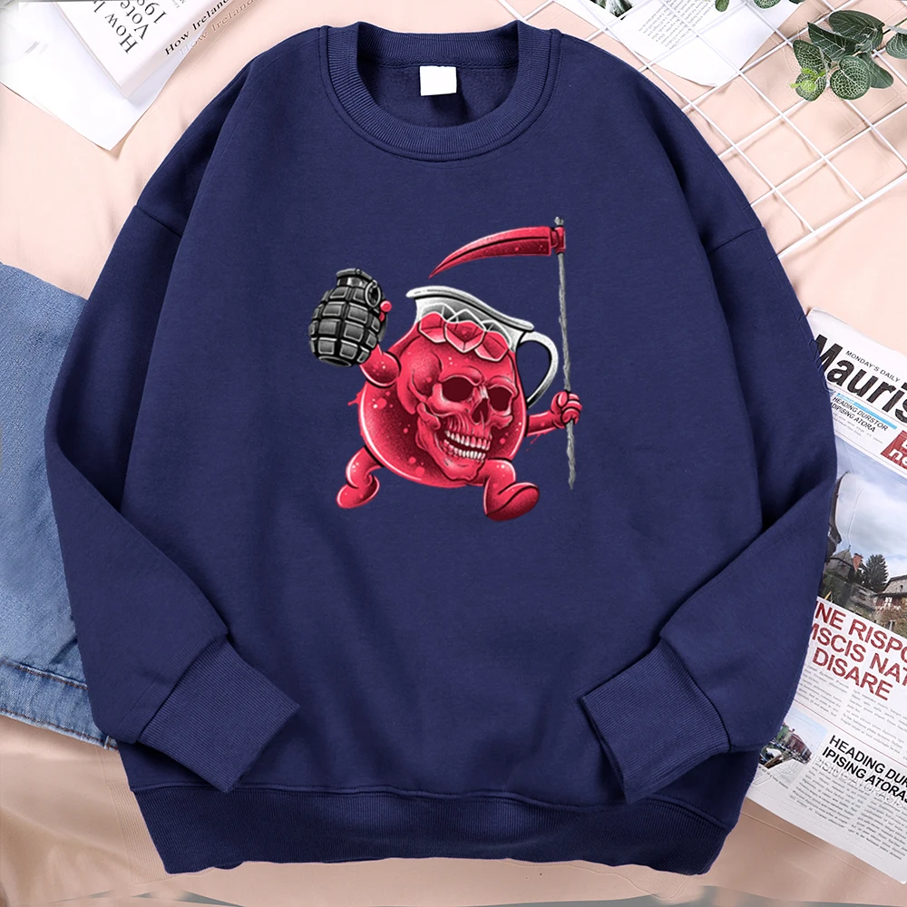 

Drink Of Death Fashion Pattern Men Hoodies Bleach Anime Vintage Men Tracksuits Fashion Brand Round Neck Male Tracksuits