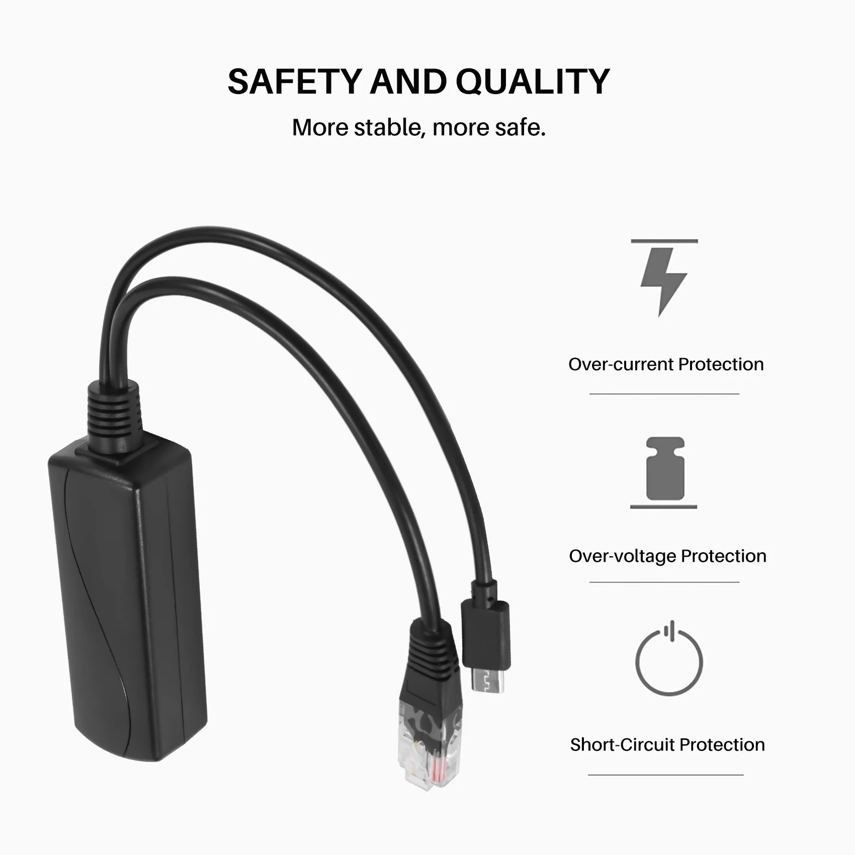 POE 전원 공급 장치 모듈, 표준 절연 스플리터, USB 인터페이스 스플리터, 48V  5V2.4A