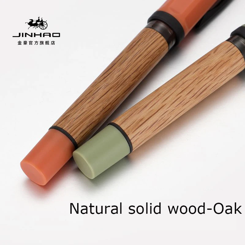 Jinhao 58 Fountain Pens High Quality Oak Wooden Grip Women Men Luxury Pen, Smooth Writing Instruments School Useful Acsesories - 4