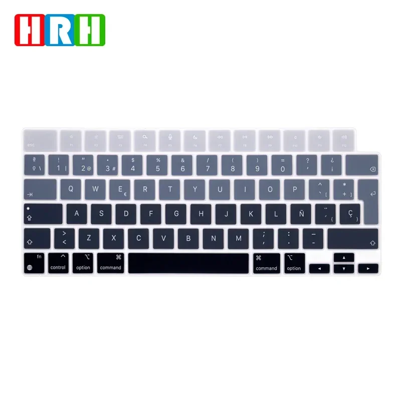 Hrh Cover Per Tastiera Spagnola Eulayout Formacbookair13 "15" M3 2024 A3113 A3114 A2681Per Pro 14 "16" A2442A2779A2485A2780A2991A2992A2918