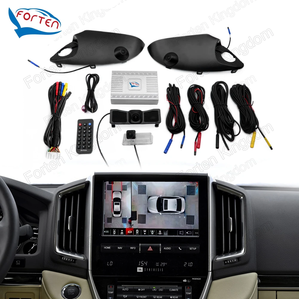 

ahd 1080p Reverse Camera Blind Spot Detection System 360 Car Camera Parking Bird View System For Land cruiser LC200 LC300
