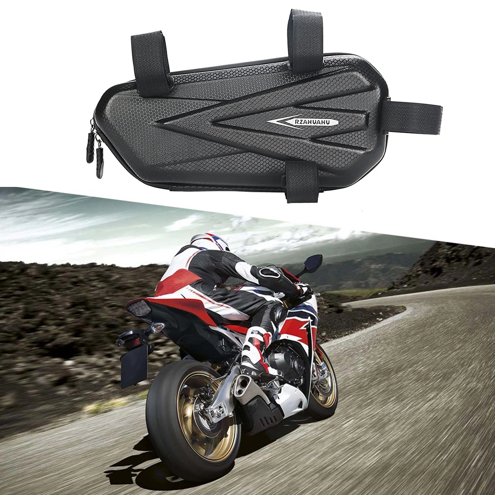 Engine Crash Bars Bag Waterproof Motorcycle Side Pocket Multifunctional Mountain Bike Triangular Pouch for Universal Motorcycle