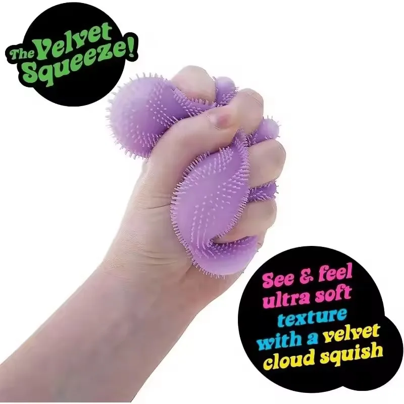 Nee Doh Wonder Waves Fuzz Textured Sensory Squeeze Stress Relief Fidget Ball Anti Anxiety Decompression Toy For Adults_voghion.com