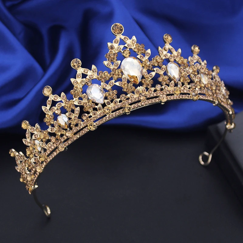 Rhinestone Crystal Small Tiaras Princess Crown for Girls Birthday Dress Accessories Wedding Prom Hair Jewelry Gifts hair accessory jewelry accessories hair headdress bridal headwear hair band crown
