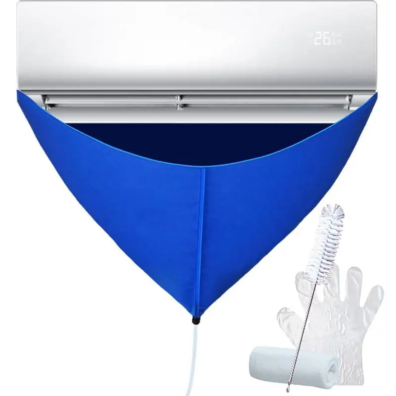 

Air Conditioning Cleaning Water Bag Inside Outside Hang Up Waterproof AC Cleaning Bag Water Cover for Living Rooms Hostels Homes