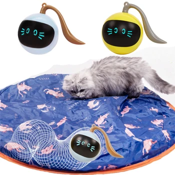 Smart Interactive Cat Toys Automatic Moving Bouncing Rolling Ball for Indoor Cat Kitten Catching Exercise Ball Undercover Mouses 1