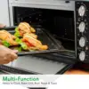 30 Quart Kitchen Convection Oven & 2 Burner Cooker - 1500 Watt Oven - 7 Cook Functions Rotisserie, Cook, Bake, Broil & 5