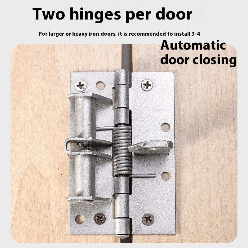 5 Inch er Device Spring Invisible Hinge 90 Degree Automatic Door Closer Multi-function Hinge