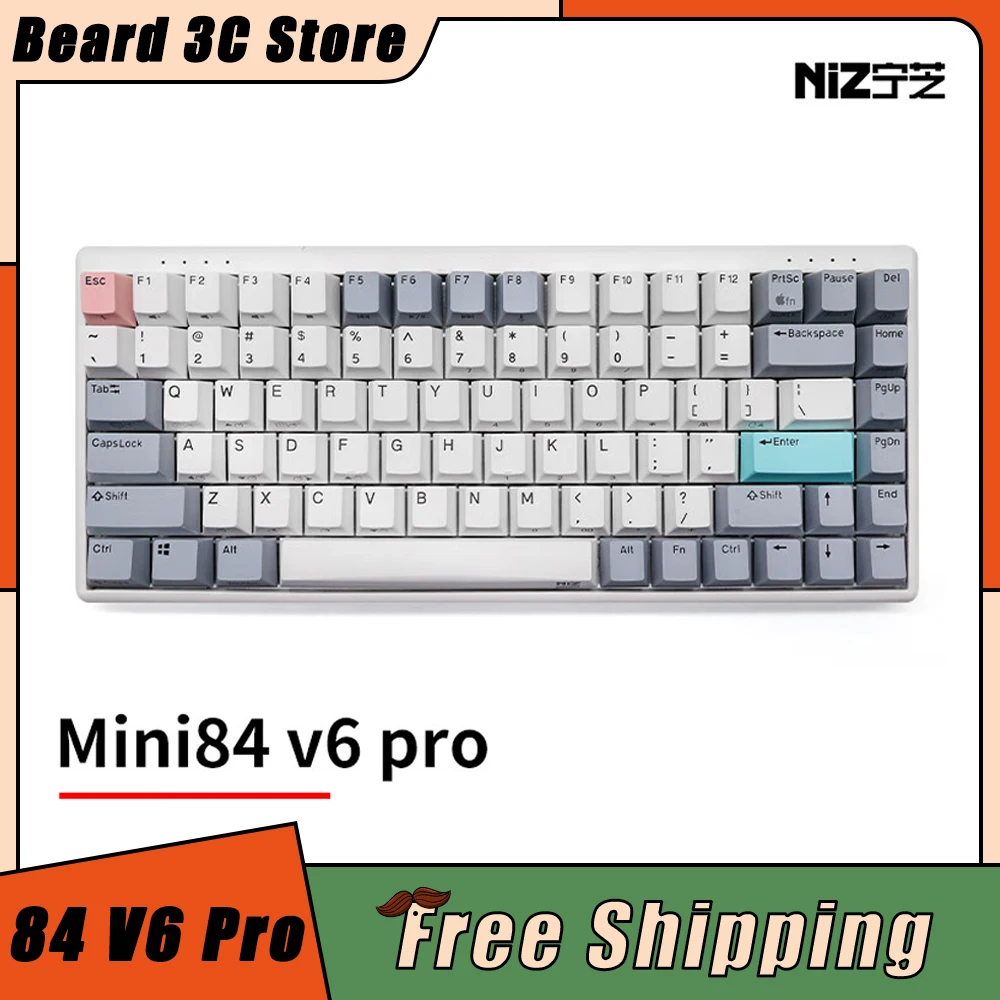 Niz 84 Mini V6 Pro 8k емкостная клавиатура уровень конкуренции низкая задержка Fps игровой Kayboard Горячая замена ПК