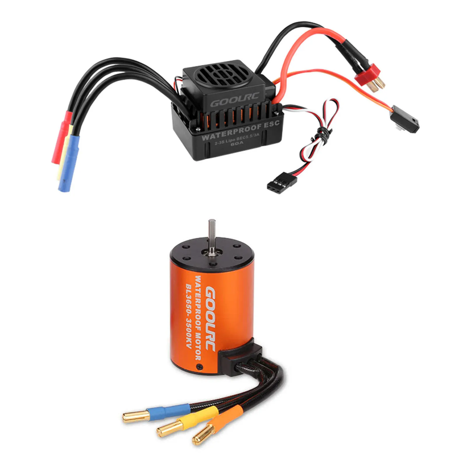 ESC 60A étanche avec dissipateur thermique en aluminium et ventilateur