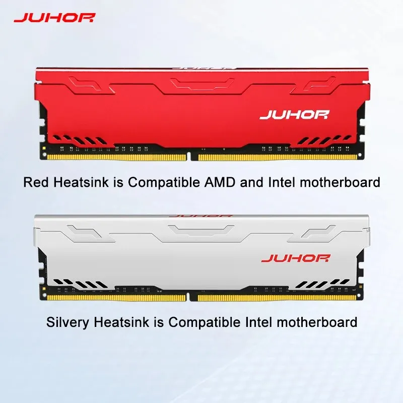 JUHOR DDR4 Ram 16GB 8GB 32GB 2666MHz 3200MHz DDR3 8GB 1600MHz DIMM Desktop Memory New Memoria Rams With HeatSink