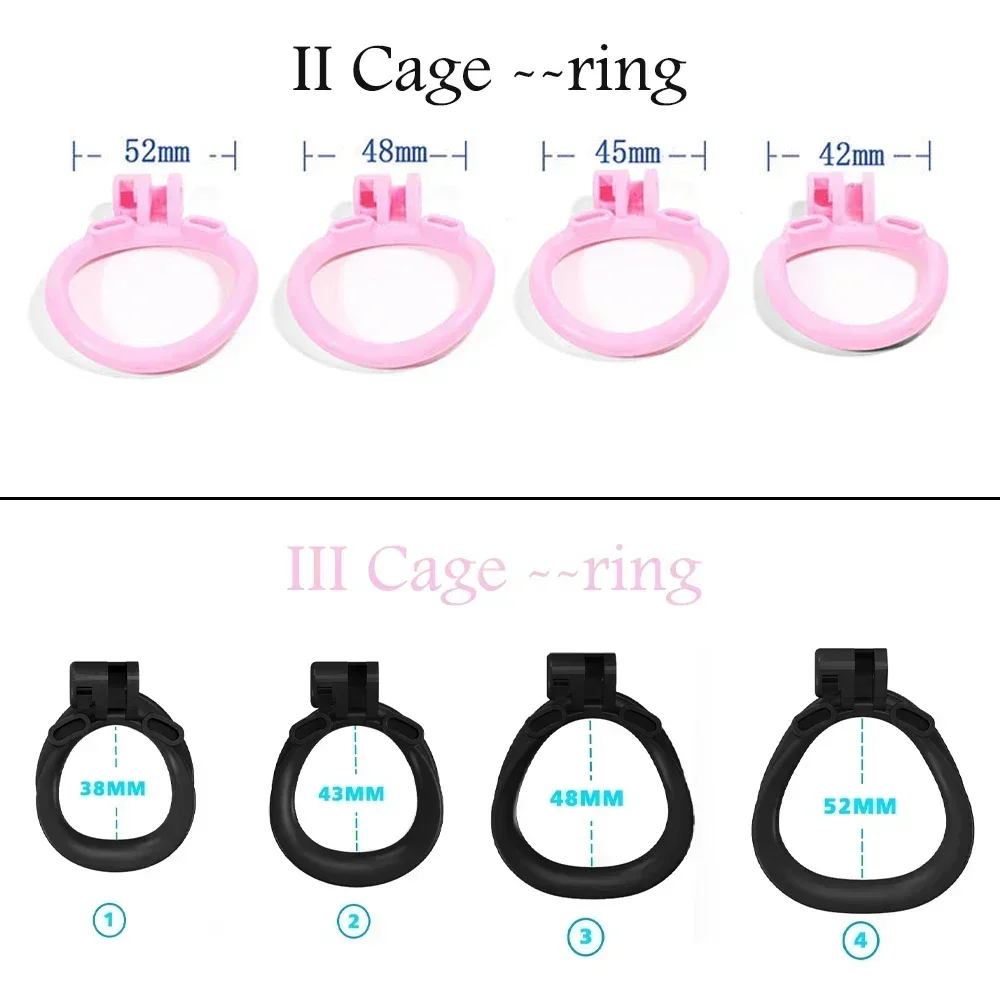 Penis chastity cage baby sizes cobra chastity cage devices pink/black/whie with 4 size cock rings men cuckold lockdown bird adult sex toy chastity lock sex toy chastity cage accessory