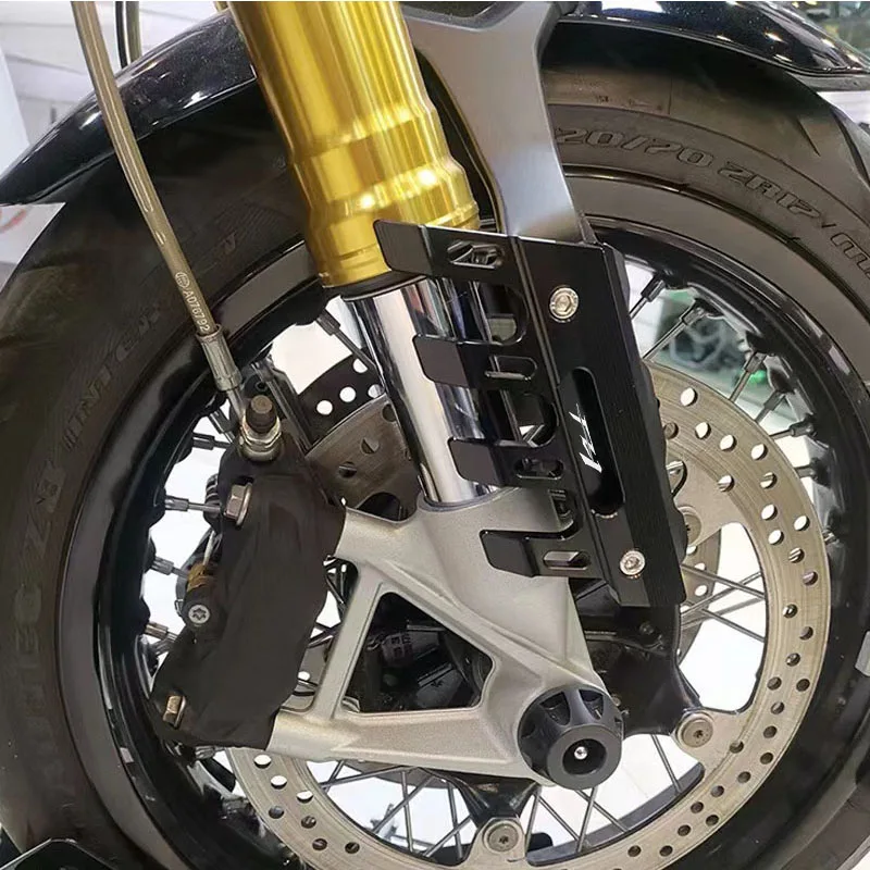 Front Fork/Fender Slider Guard For Yamaha FZ1 Fazer FZ1N Motorcycle - CNC Aluminum, Multiple Colors (Black) - View #5