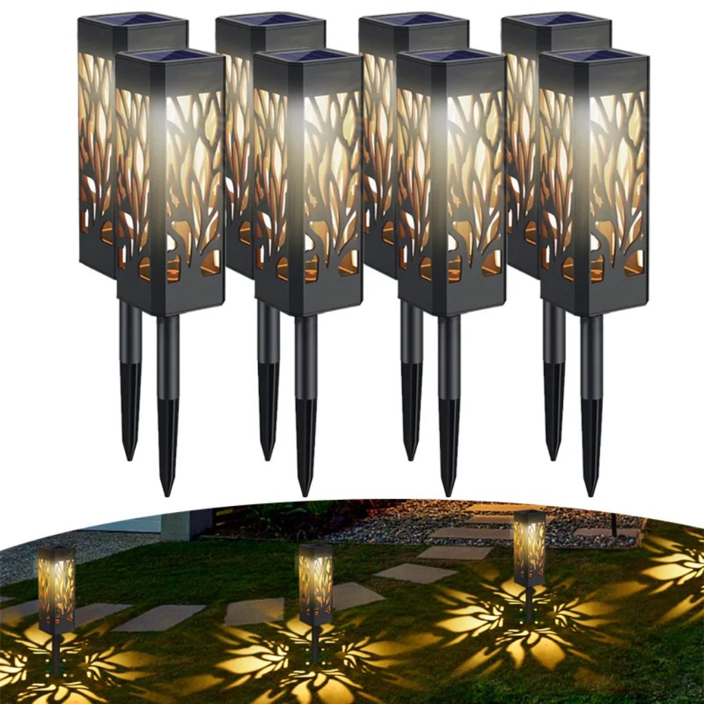 

4/8/12PCS Solar Pathway Light Outdoor Bigger Size Garden Lamp Waterproof Led Landscape Lighting for Path Lawn Patio Yard Walkway