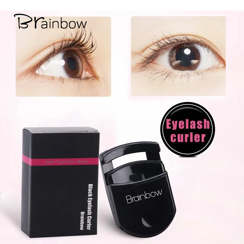 Brainbow 1pc Black Eyelash Curler Plastic Portable Eye Lash Curler