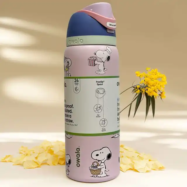 Vaso Térmico Snoopy con Pajita 5