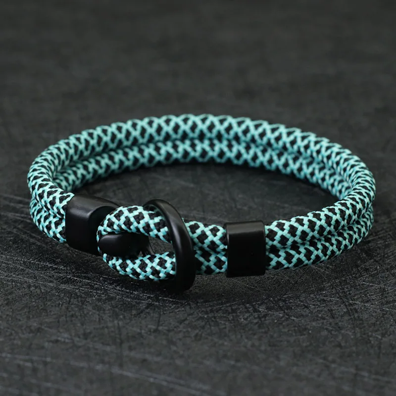 Noter Unique Men Rope Bracelet Double Layer Surf Braclet Homme Accessories Lucky Fabic Braslet Boyfriend Gift Pulsera Roja Joyas