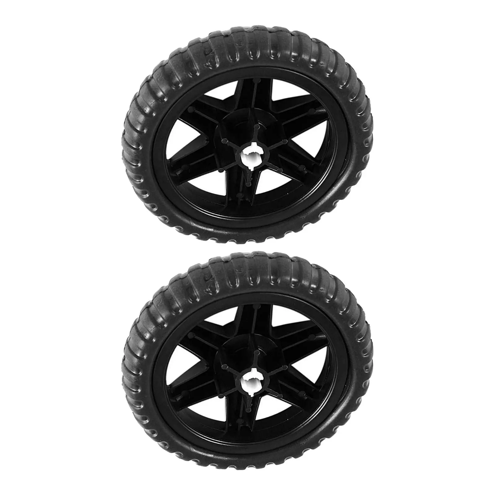 2PiecesRubberCasterUniversalWheelbarrowReplacementWheelfor