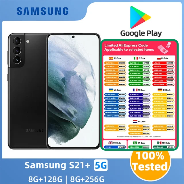 Samsung Galaxy S21 5g G996u1 128gb 256gb S21 Plus 6 7inch Snapdragon888 8gb Ram Esim 64mp.jpg