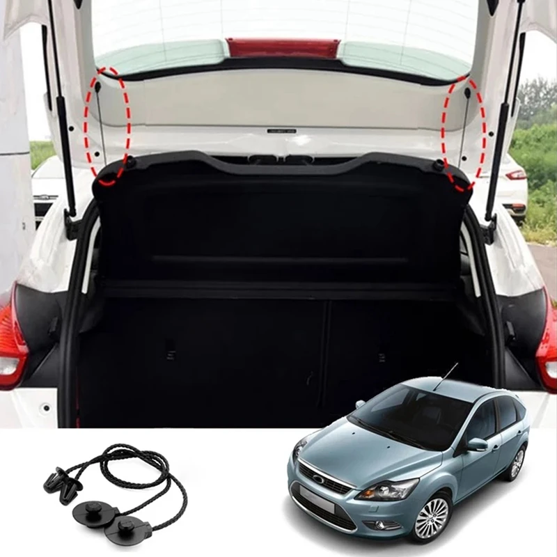 2 Pieces Of Rear Trunk Storage Bag Tray Straps Parcel Shelf String For Ford Focus Hatchback 2012 2 Pieces Of Rear Trunk Storage Bag Tray Straps Parcel Shelf String For Ford Focus Hatchback 2012