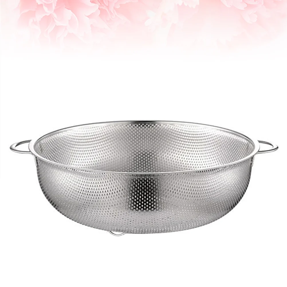 

Draining Basket Food Colander Silicone Strainer Filter Sink Basket Strainer Colander Stainless Steel Sink