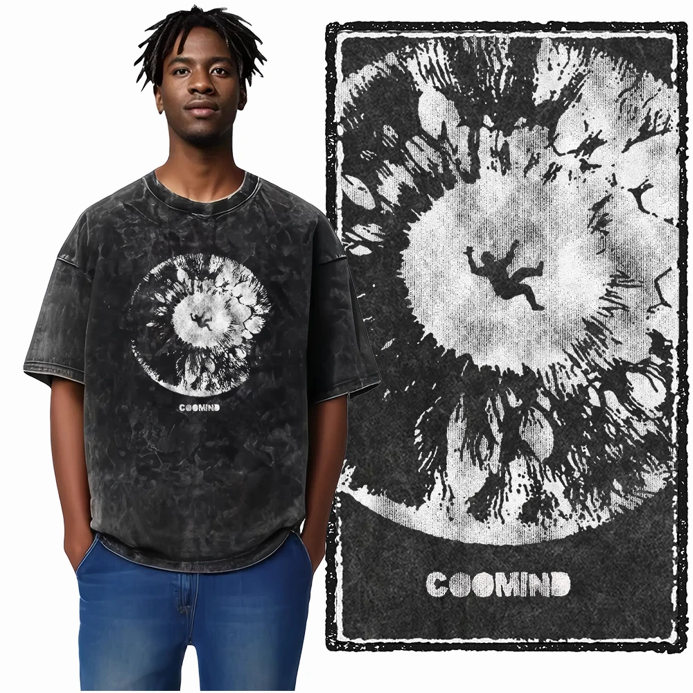 U5 100 % Baumwolle, säuregewaschen, cooles Streetwear-Druck, Unisex-T-Shirt, große Größe, cooles Vintage-Männer-T-Shirt, cooles T-Shirt für Männer – Detail 1