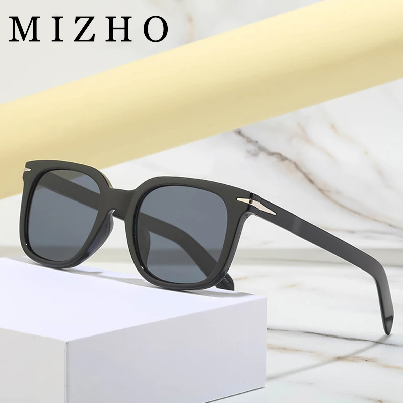 

MIZHO Yellow Vintage Square Sunglasses for Men Luxury Brand Designer Retro Sun Glasses Women Unisex Ins Popular Shades Eyewear