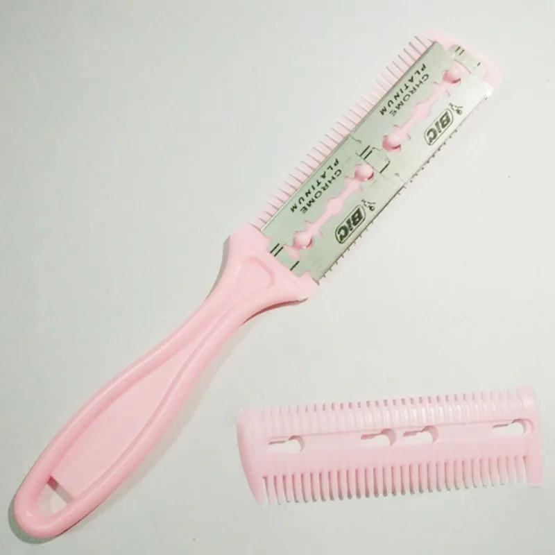 Children Baby Safe Hair Razor Comb Hair Cutting Comb Brushes Barber Tool Haircut Grooming for Mother Boys Girls Hair Care Cutter