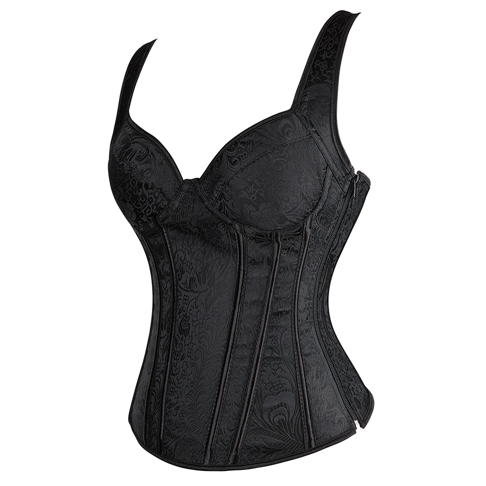 Corset Tops with Straps Sexy Plus Size Gothic Vintage Overbust Corset and Bustier Burlesque Lingerie corset bustier top waist corset lace lingerie lace corset lace lingerie set