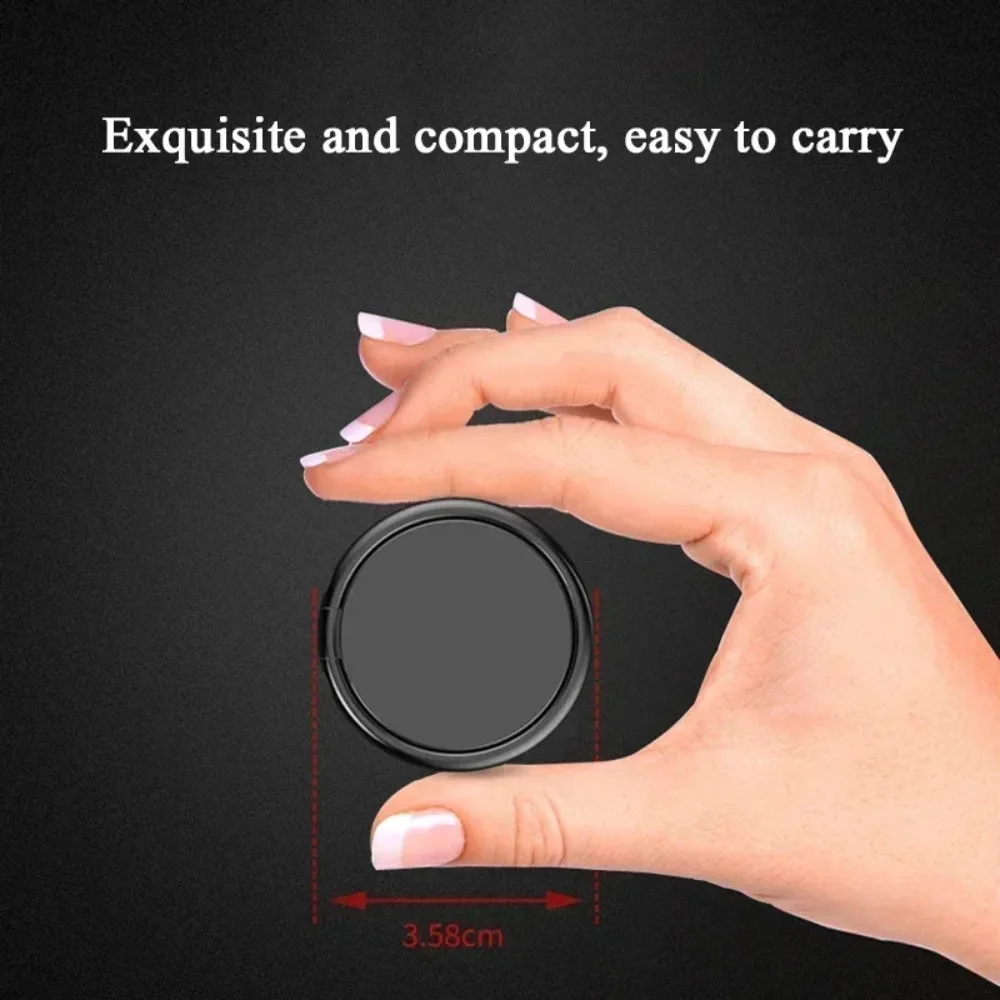Sleek Minimalist Metal Phone Ring Holder and Desk Stand