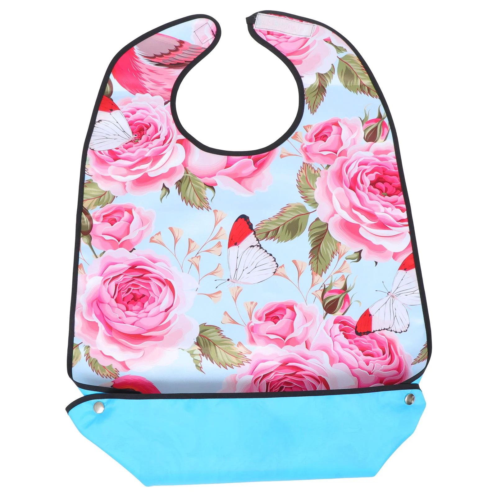 

Breathable Adults Eating Bib The Elderly Mealtime Bib Waterproof Clothes Protector Nursing Bib