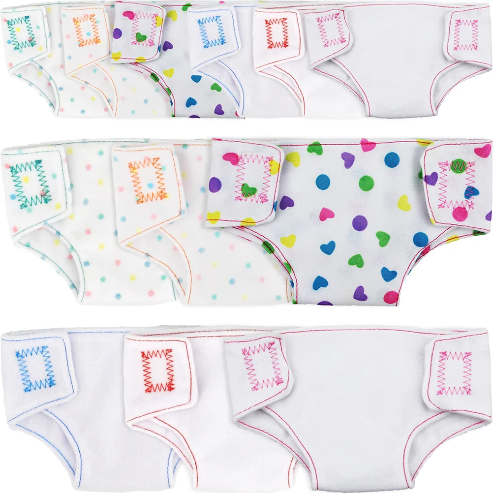 

Girls' Cloth Diapers Pretend Clothes Toys Accessory Baby Underpants Newborn