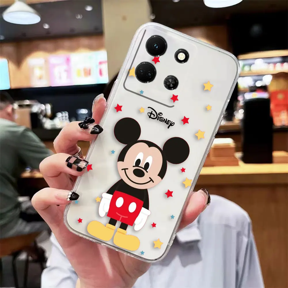 thumbnail image 1 of Clear Phone Case For Infinix NOTE 10 11 12 30 30i SMART 5 6 7 ZERO CAMON 19 20 PRO Case Shell Mickey Minnie Mouse Anime Cartoon, 1 of 5