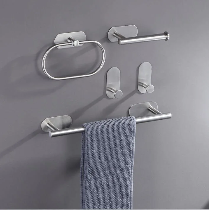 Towel Bar for Bathroom No Drill Punch free Stainless Steel without drill Toilet Tissue Roll Paper Holder Rack Accessories towel rack towel holder towel hooks