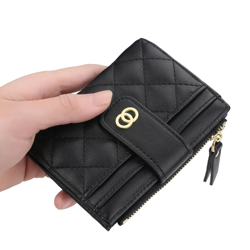 New Small Wallets Fashion PU Leather Top Quality Female Purse Short Card Holder Brand Wallet For Women