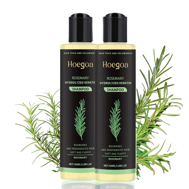 Shampoing à la menthe au romarin pour l'épaisseur des cheveux, shampoing volumisant à base de plantes naturelles pour renforcer et réparer le cuir chevelu gras, soins capillaires 1