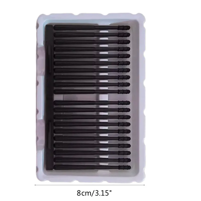 20Pcs/Pack Black Disposable Sticky Ear Swabs Pick Spiral Tips Wax Removal Remover Tool Kit Nasal Cleaner Stick Portable #11