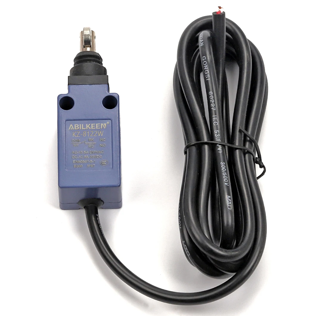 ABILKEEN Short Stroke Push Plunger with Roller Type Limit Travel Switch High Sensitive Industrial Limiting Travel Switch