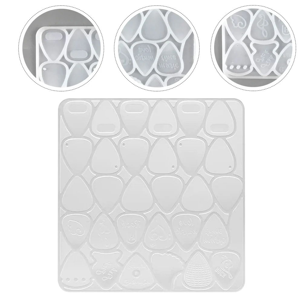 

Silicone Molds Guitar Pick DIY Crafts Epoxy Casting Silica Gel Plectrum Mould