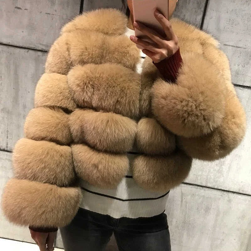 Mink Coats Women Autumn Winter Fluffy Gray Faux Fur Coat Women Elegant Thick Warm Faux Fur Jackets for Women 2023 Fur Tops