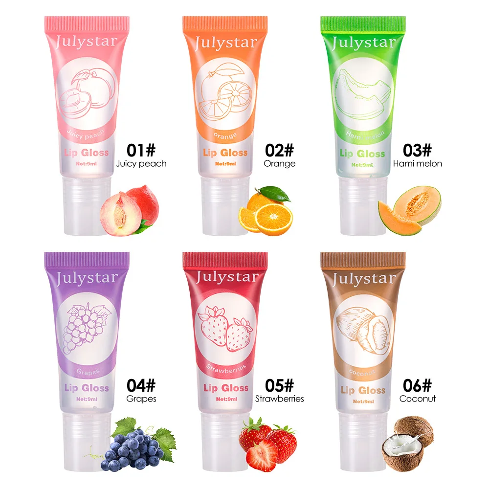 Multicolor Fruity Nourishing Moisturizing Hydrating Vitamin E Lip Oil High Gloss Long Lasting Hydrating Lip Honey 3