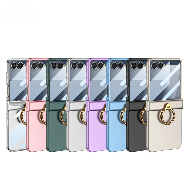 Luxury Slim Shell with 2-in-1 Ring Holder and Screen Protector